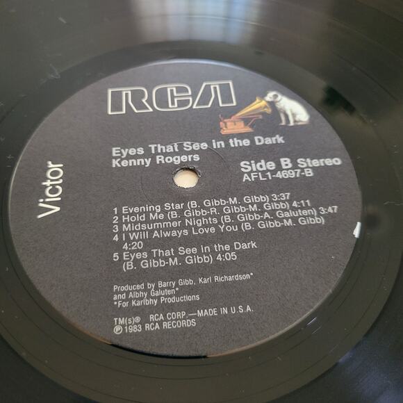 Kenny Rogers Vinyl Lot – The Gambler + Eyes That See in the Dark LP VG+ - Picture 9 of 11